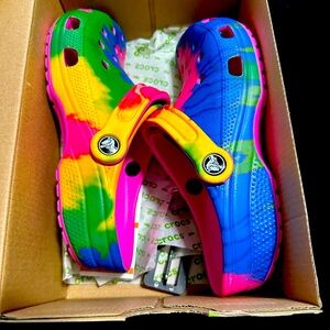 Multi color crocs